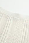 SWAYING/KNIT chenille three-dimensional striped trousers SW23AW3B57 white